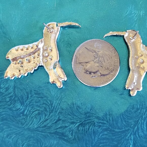 🪶HUMMINGBIRD 🪶 Push-Back Post Earrings - NWOT - Picture 4 of 7